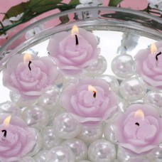 Efavormart Set of 60 Mini Floating Rose Candle Ideal for Aromatherapy Weddings Party Favors Home Decoration Supplies   